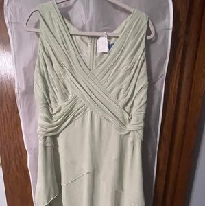 JADE barnad size 16 Soft green beaded mother of the bride dress
